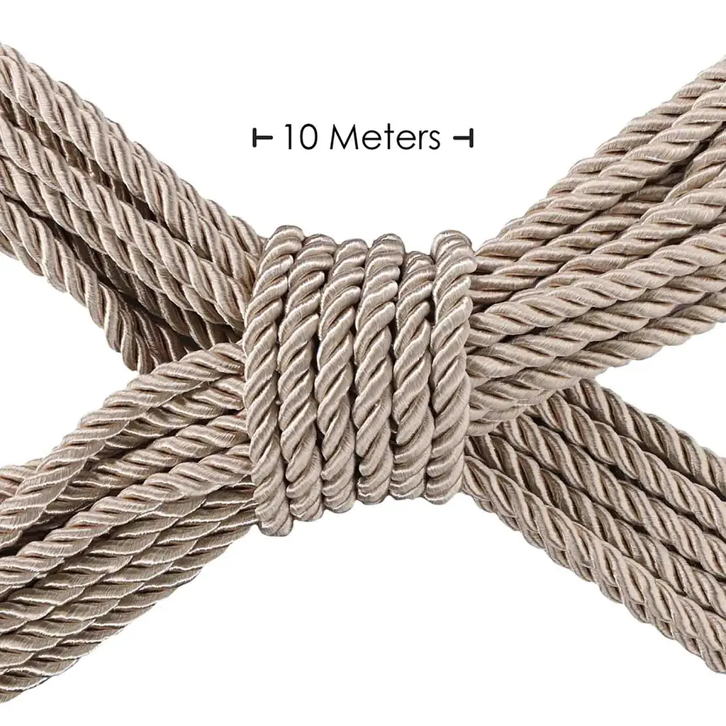 Веревка для бондажа Ouch! Rope 10 м (золотистый) - фото 2