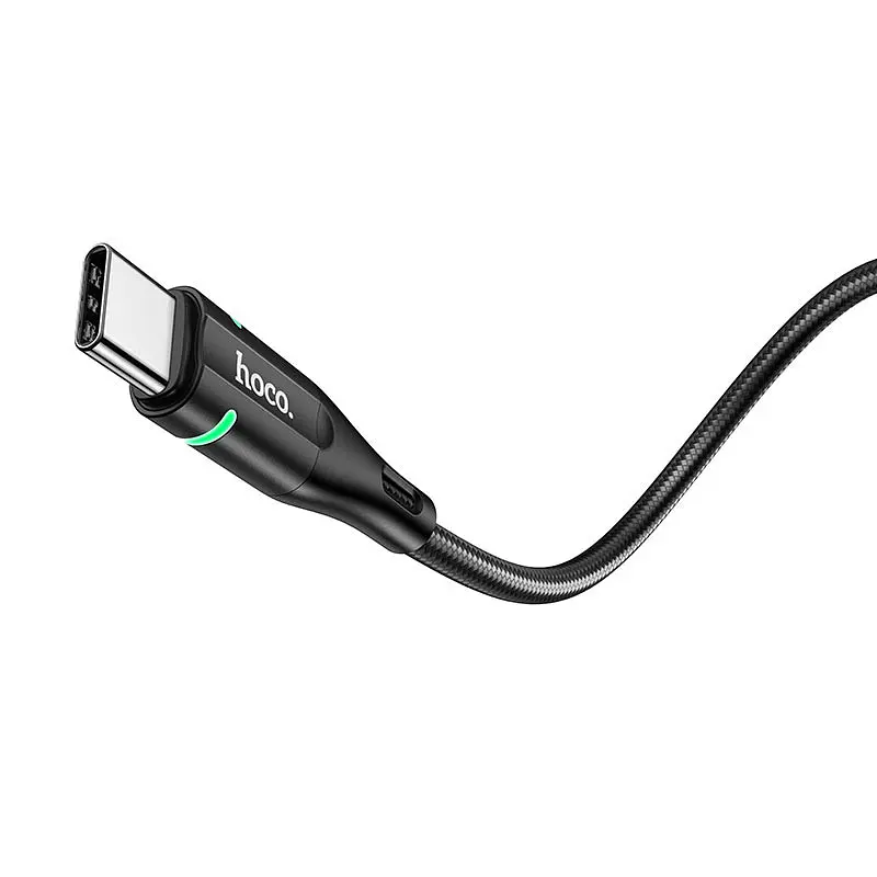USB Cable Hoco U93 Shadow Type-C Black 1.2m - фото 3