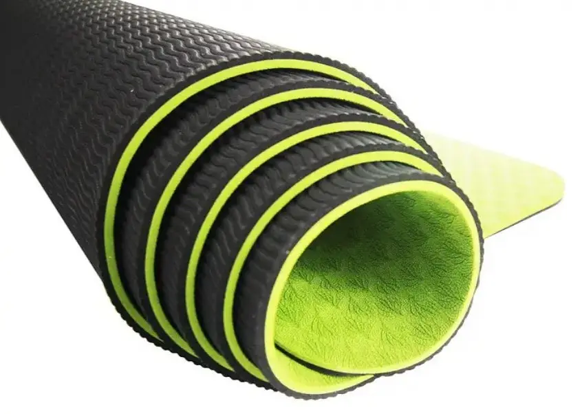 Килимок для йоги та фітнесу U-powex TPE Yoga mat Green/Black (183х61х0.6) (UP_1000_TPE_Gr/Black) - фото 4