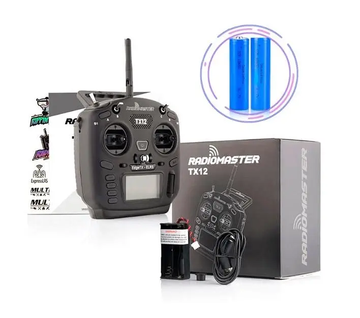 Пульт дистанционного управления RadioMaster TX12 MKII ELRS M2 (Черный) - фото 4