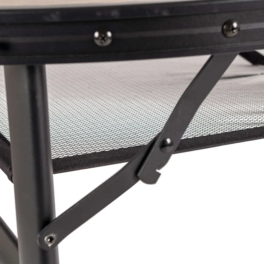 Складний стіл Bo-Camp Woodbine Oval 150x80 cm Black/Wood look (1404230), Коричневий - фото 8