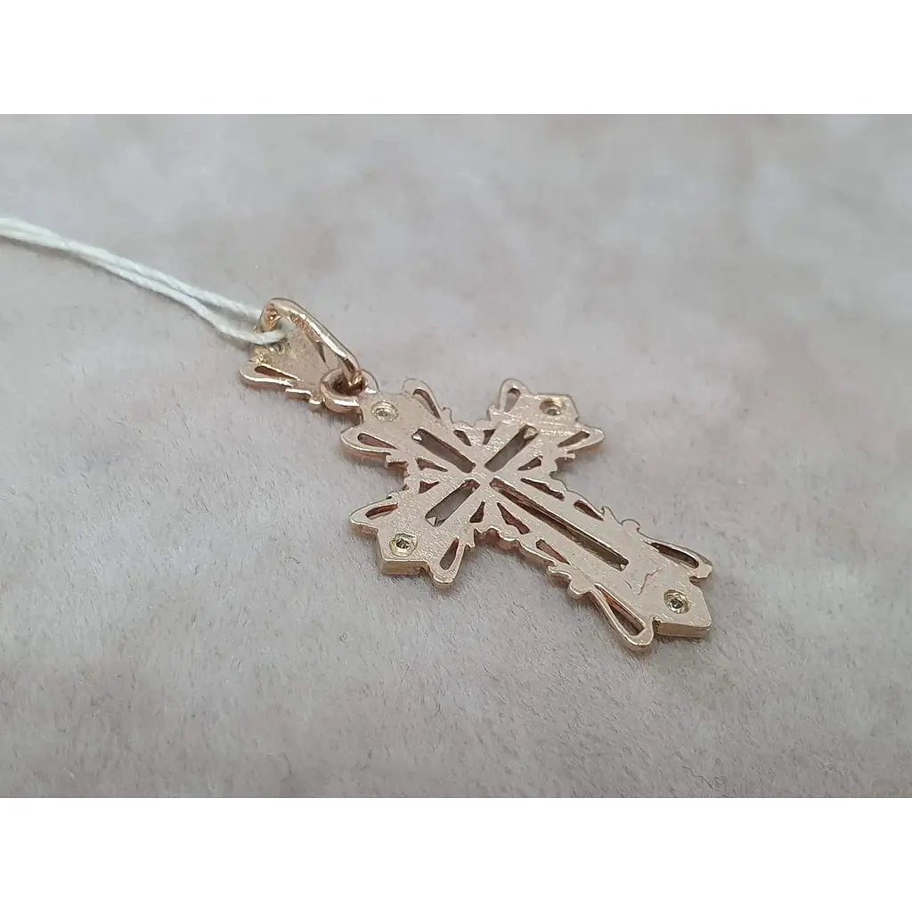 Золотий хрестик Гаразд Розп'яття Христа. 3042287 - фото 3