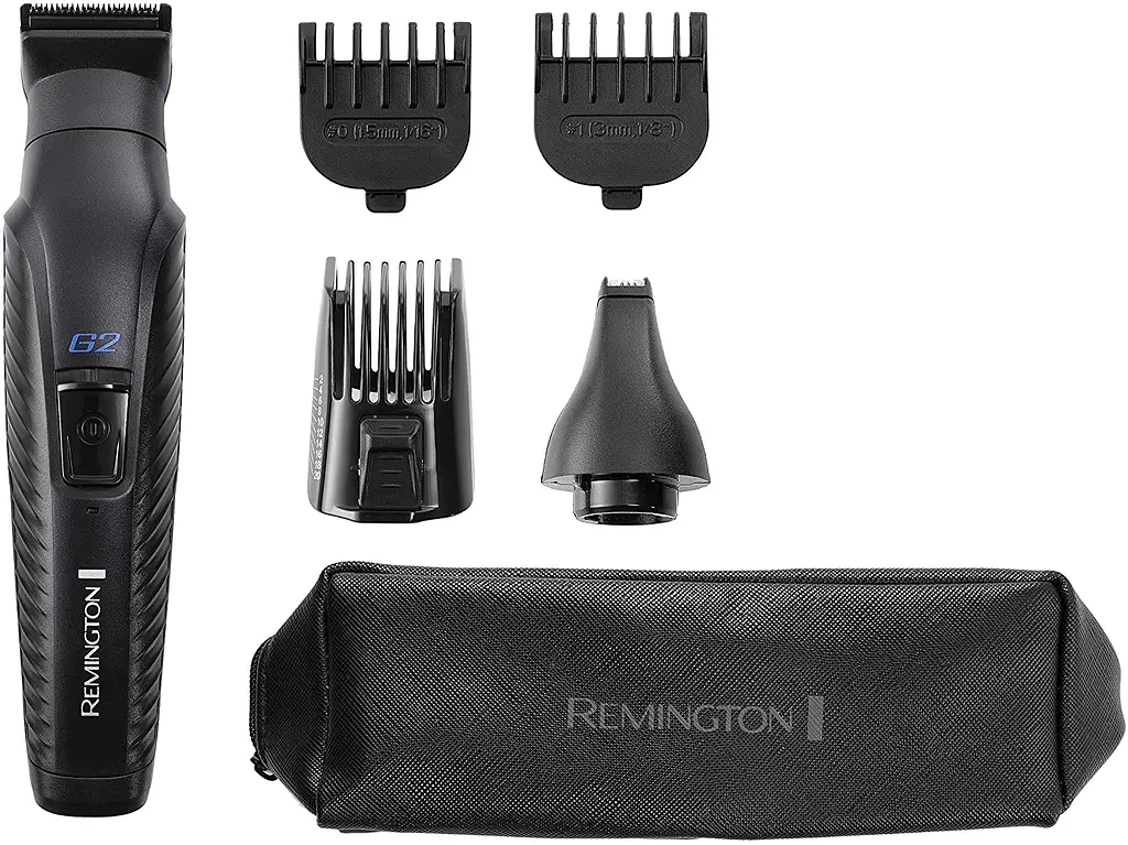 Набір для стрижки Remington G2 Graphite, для голови, вусів, бороди, носа і тіла, акум., насадок-5, чорний - фото 5