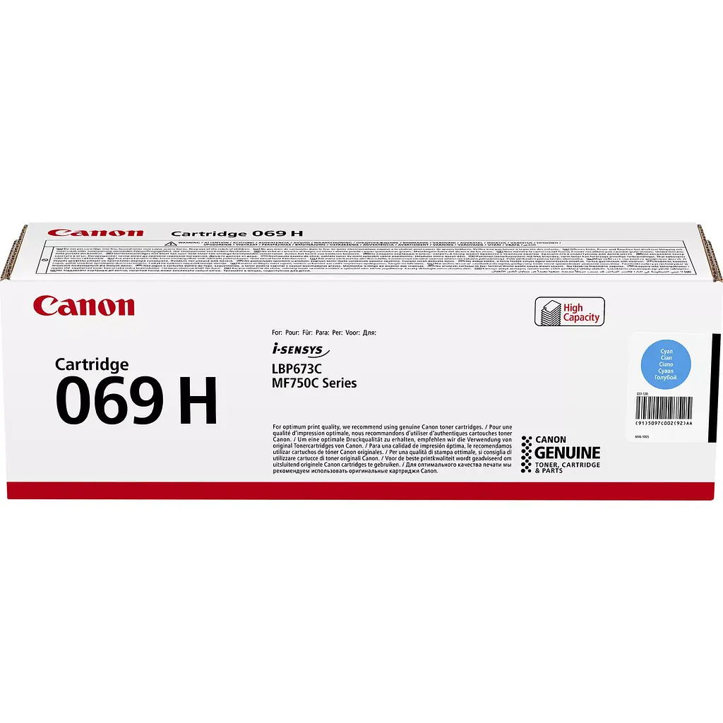 Картридж Canon 069H MF752Cdw/MF754Cdw/LBP673Cdw Cyan 5500стр. teh0015539 - фото 2