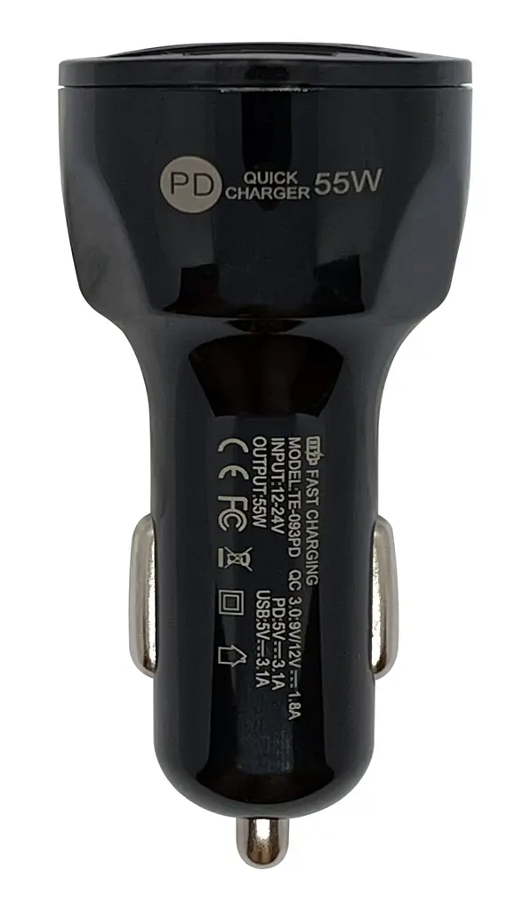 Автомобильное зарядное устройство XON UniLink Type-C 20W (PD20) + QC3.0 + 5V/3.1A Black (CU2A1C20WB 3449) - фото 6