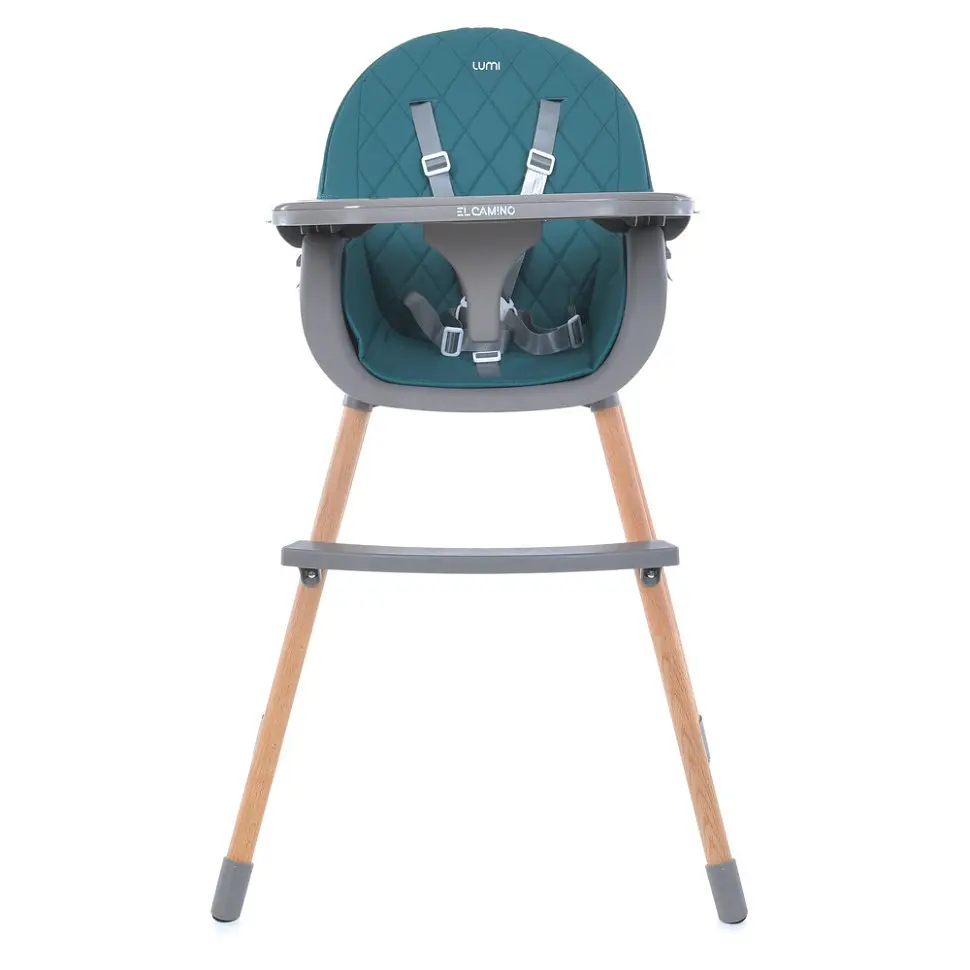 Стільчик для годування LUMI ME 1111 Teal екошкіра - фото 2