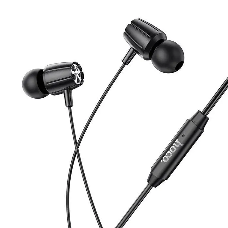 Наушники Hoco M88 Graceful universal earphones with mic черные - фото 2