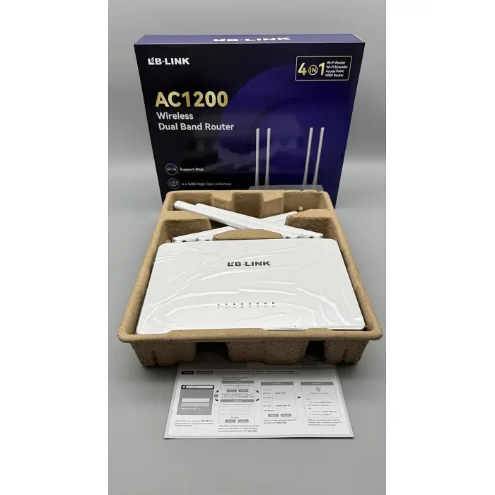 Роутер маршрутизатор LB-Link BL-W1210M 2.4GHz/5GHz 1200Mbps 2.4G 2*5dBi + 5G 2*5dBi 4 LAN+1 - фото 5