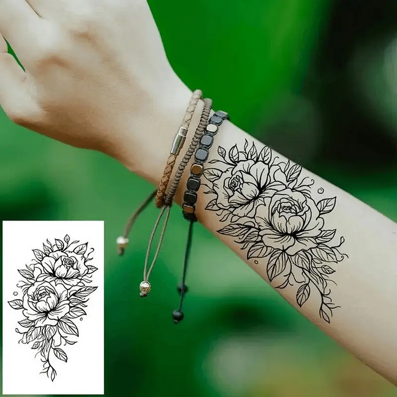 Набір дитячих тимчасових татуювань "Чорні міні №4" black-tattoo-mini-set-4-H - фото 7