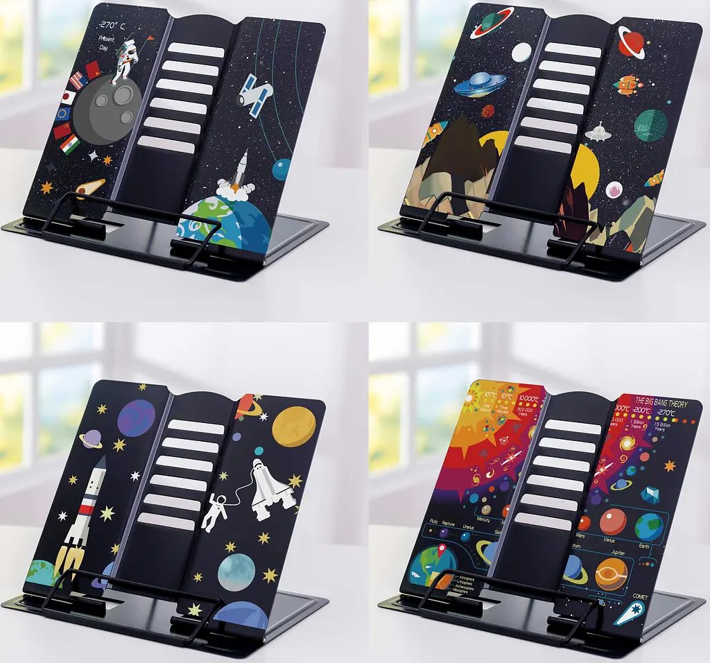 Подставка для книг металлическая Космос, А5, 21x16.9x19 см - фото 2