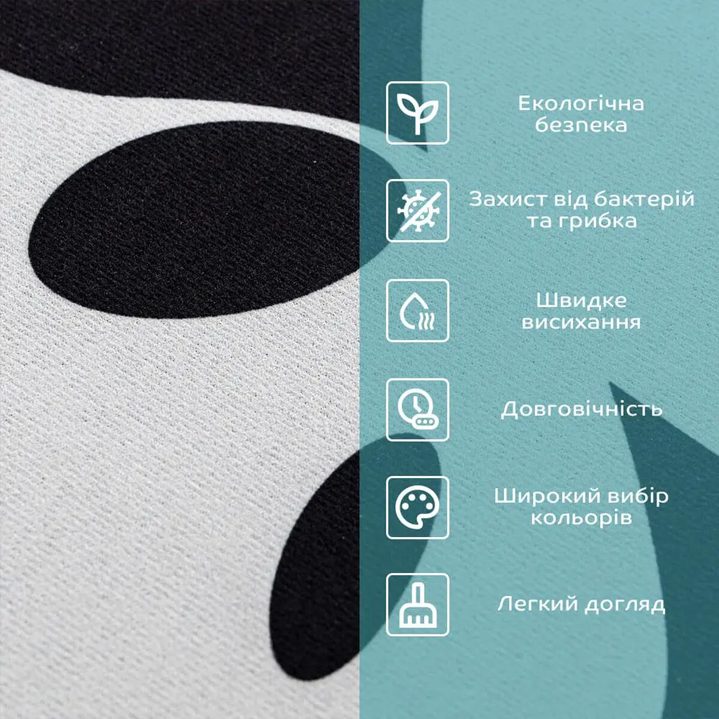 Влагопоглощающий коврик Sticker Wall 400х600х3мм Панда SW-00002563 - фото 4