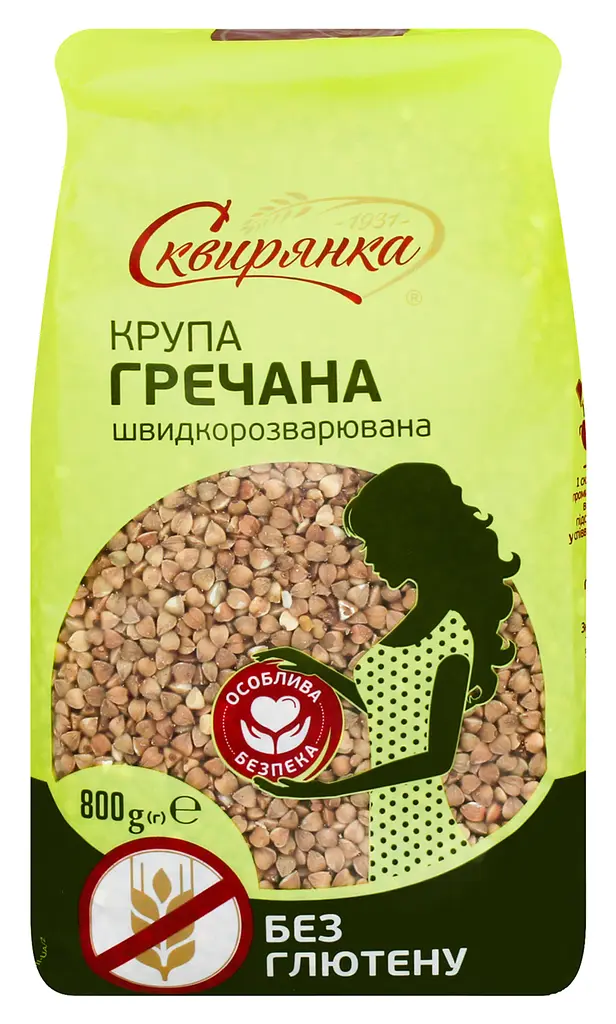 Крупа Сквирянка Гречана, швидкорозварювана, без глютену, 800 г (729875) - фото 2