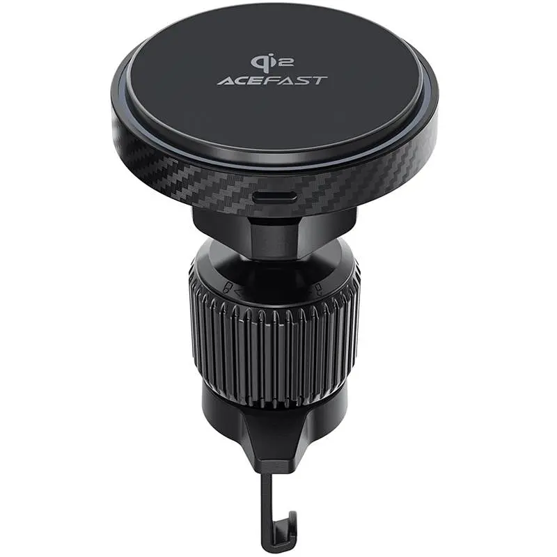 Автодержатель с зарядным устройством Acefast D33 Qi2 Magnetic Wireless Charging 15W Black - фото 4