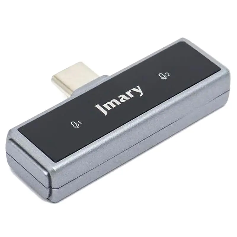 Петличний бездротовий мікрофон Jmary MW-15 Dual-mic Type-C Black Epik teh0029566 - фото 4