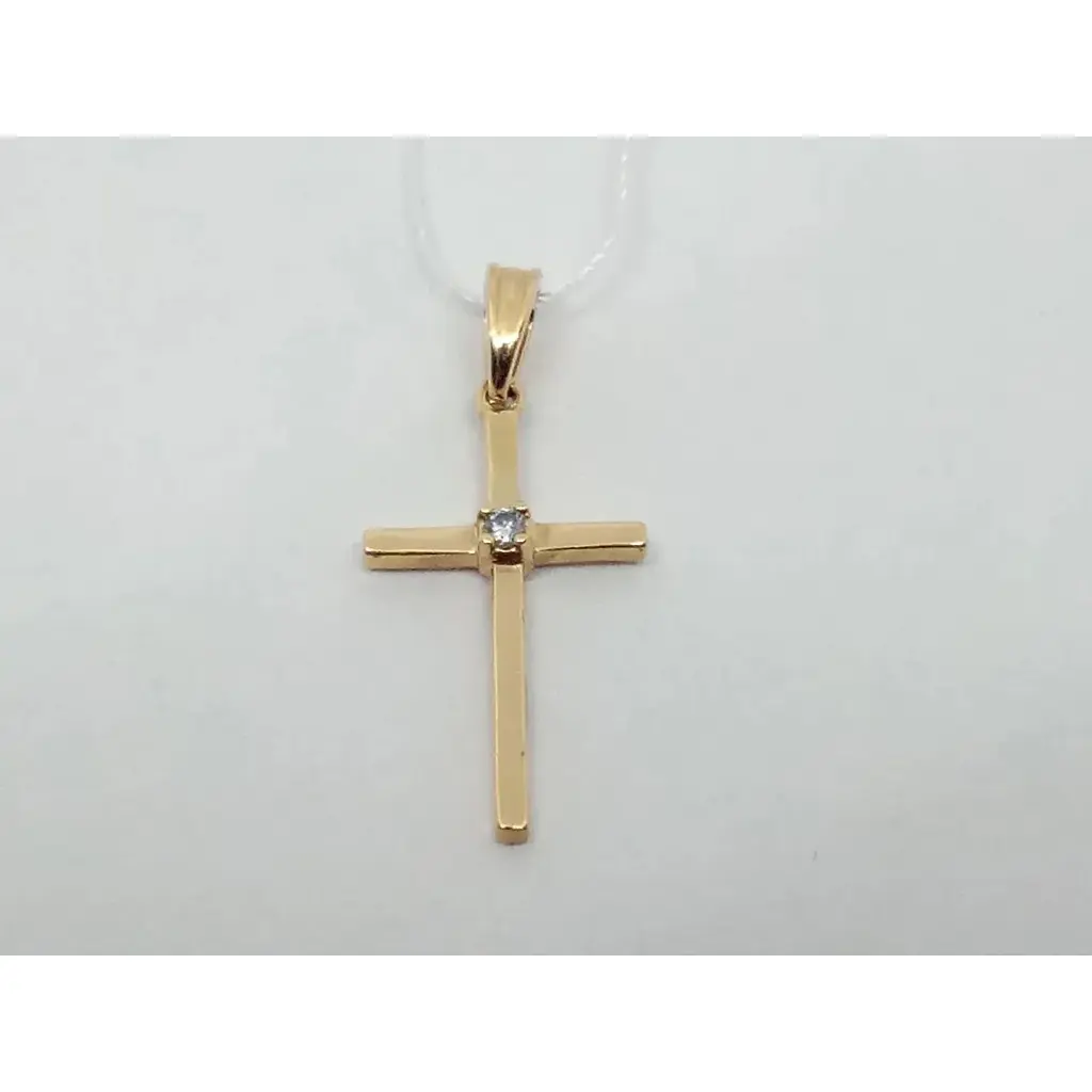 Золотой крестик Империя золота с фианитами. КР294И - фото 2