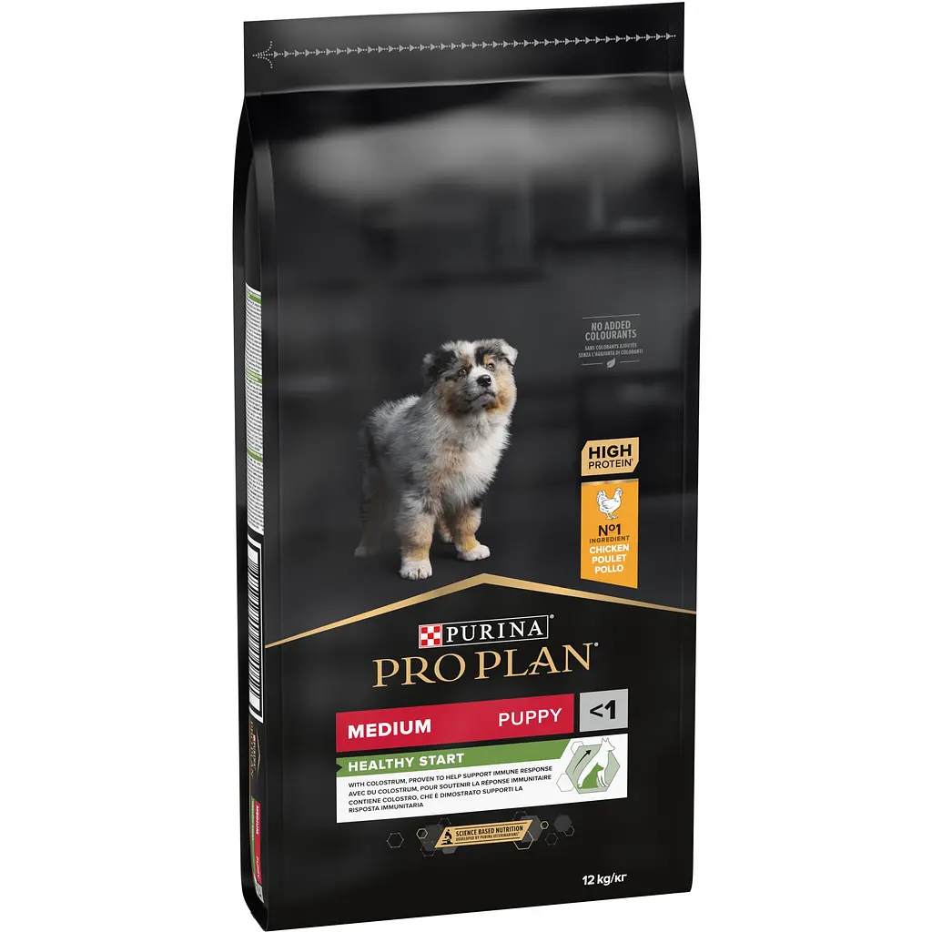 Сухой корм для щенков и молодых собак средних пород Purina Pro Plan Puppy Medium, с курицей, 12 кг (12375807) - фото 2