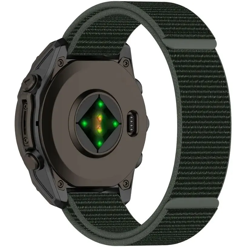 Ремінець DK CDK для Garmin MARQ Aviator 22mm Nylon Sport Loop 2 шт. (018558) (olive flak) - фото 2