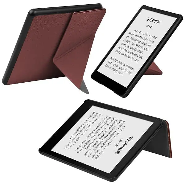 Обложка Ultra Slim Origami BeCover для Amazon Kindle Paperwhite 12th Gen. 2024 7" Red Wine (712842) - фото 2