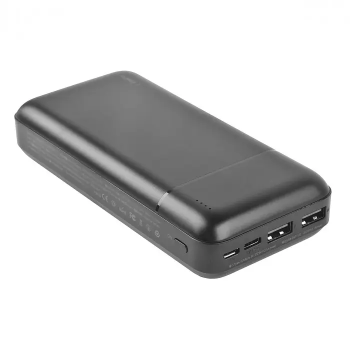 Універсальна мобільна батарея Remax Langgo RPP-166 20000mAh 2USB (2.1A) Чорний - фото 3