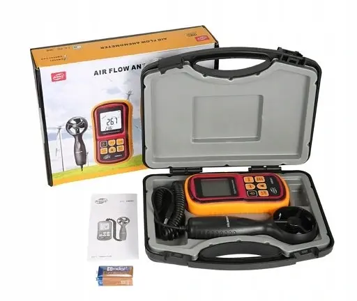 Термоанемометр 0,8-45 м/с, -10-45 °C BENETECH GM8901 - фото 2