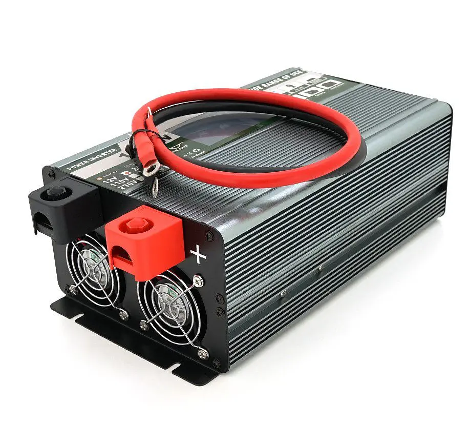 Інвертор напруги 12/220V Demuda DMDPSW1000W 1000Вт із правильною синусоїдою, 2xUSB, Rj45 - фото 2