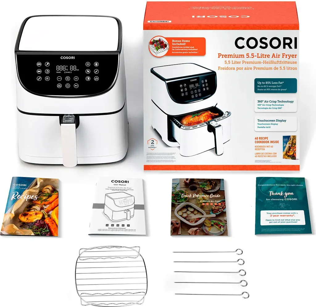 Аерофритюрниця Cosori Premium Chef Edition CP158-AF-RXW [94722] - фото 7
