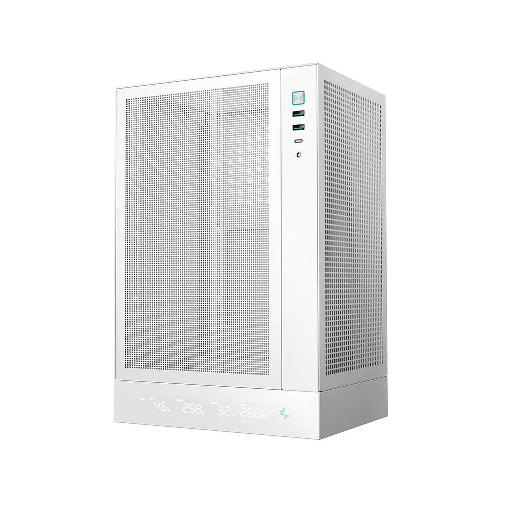 Корпус DeepCool CH170 Digital Білий (R-CH170-WHNPI0D-G-1) без БЖ - фото 2