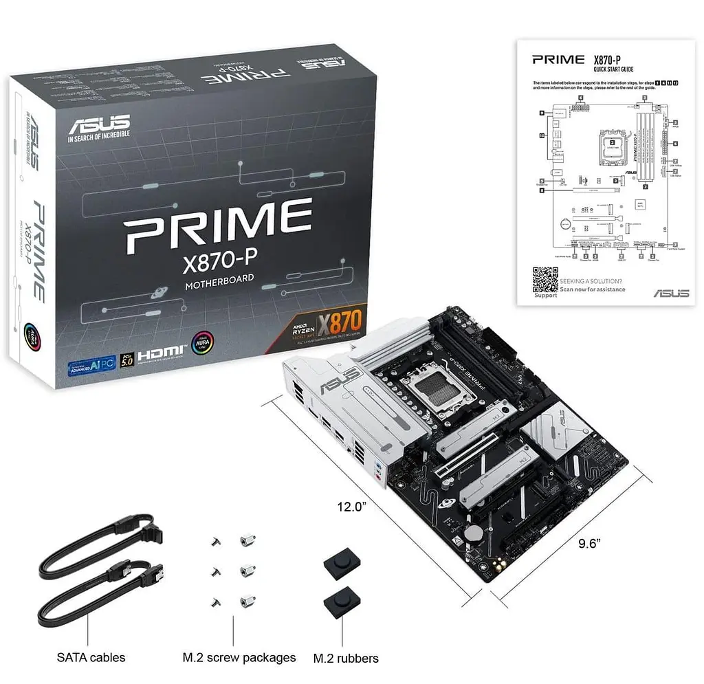 Материнська плата ASUS PRIME X870-P (PRIME X870-P) (Socket AM5, AMD X870, ATX) - фото 6
