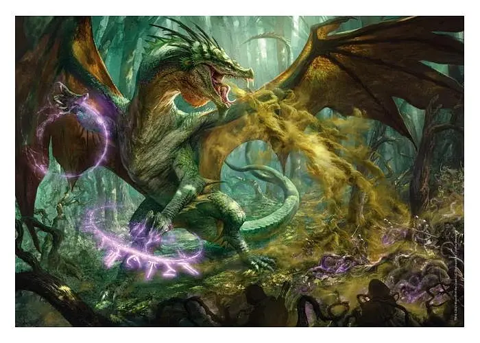 Пазл Clementoni Фантастичний Дракон, Підземелля та Дракони (Dungeons&Dragons Puzzle - 1000 pcs.), 1000 ел. (39961) - фото 2