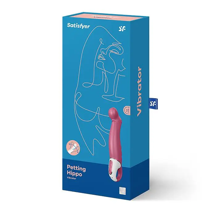 Вібратор для точки G Satisfyer Vibes Petting Hippo 25.5 см рожевий - фото 2