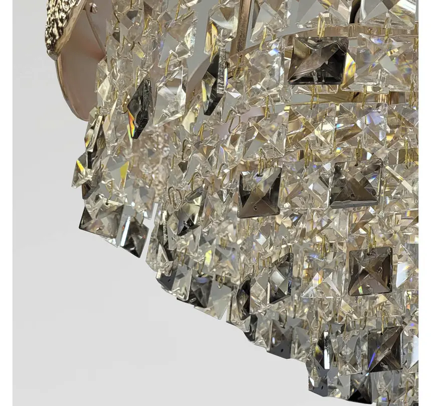Компактна кришталева люстра Artlight 8836/50GD, золото, 11 ламп E14, Ø49 см, від 10-18 м² - фото 3