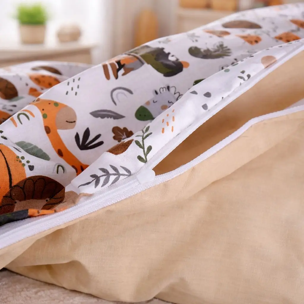 Комплект постельного белья MirSon Ranforce Elite Jungle Friends 110x140 см (2200012570883) - фото 6