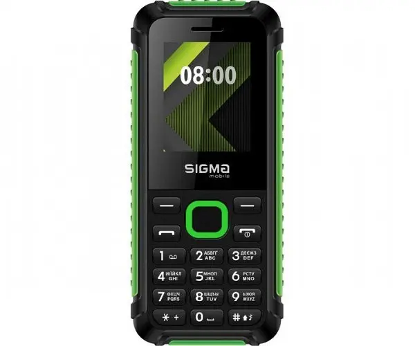 Телефон Sigma mobile X-style 18 Track захищений чорний із зеленим (4827798854433) - фото 2
