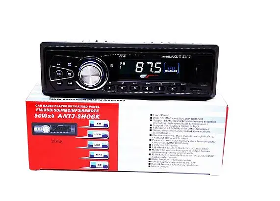 Автомагнитола XPRO 1DIN 2058 1DIN 2 RCA выхода USB 2.0 порт microSD слот черный (1DIN 2058_460) - фото 2