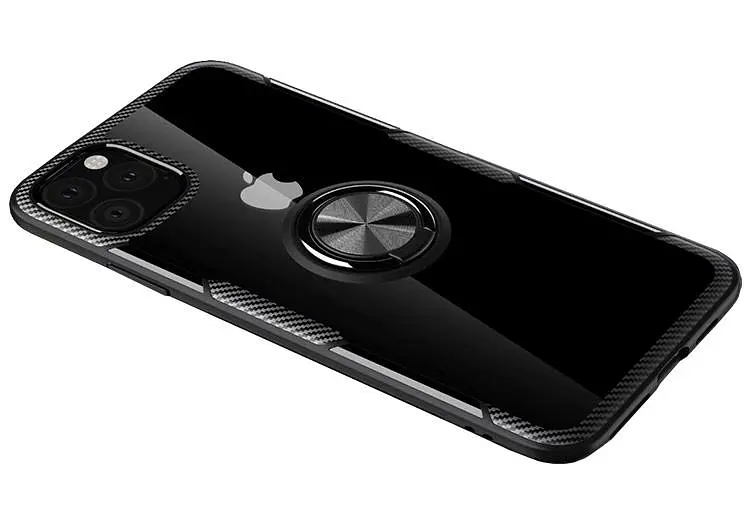 Чехол Primolux Ring Magnetic Stand для Apple iPhone 11 Pro Black - фото 3