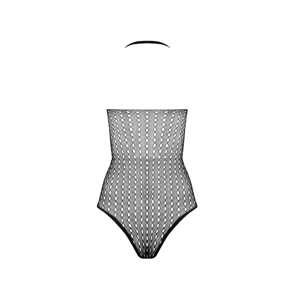 Бодистокинг с декольте Passion BS088 black имитация корсетной шнуровки One size - фото 6