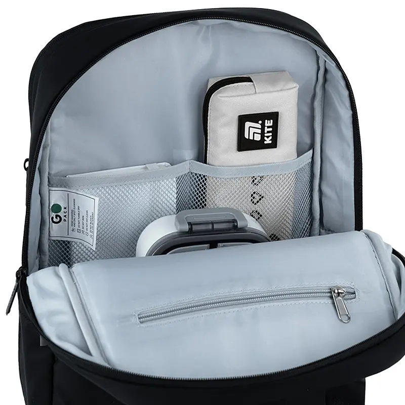 Рюкзак GoPack Teens 122M-1 Чорний (GO26-122M-1) - фото 15