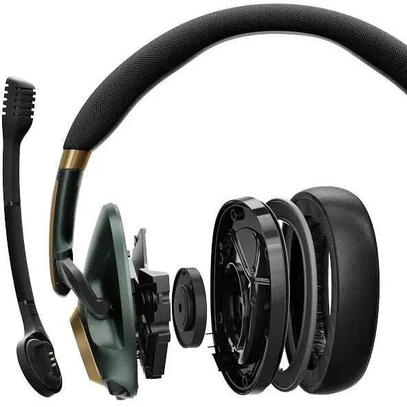 Ігрова гарнітура - бездротові навушники Epos H3Pro Hybrid Racing Green Wireless Gaming Headset - фото 6