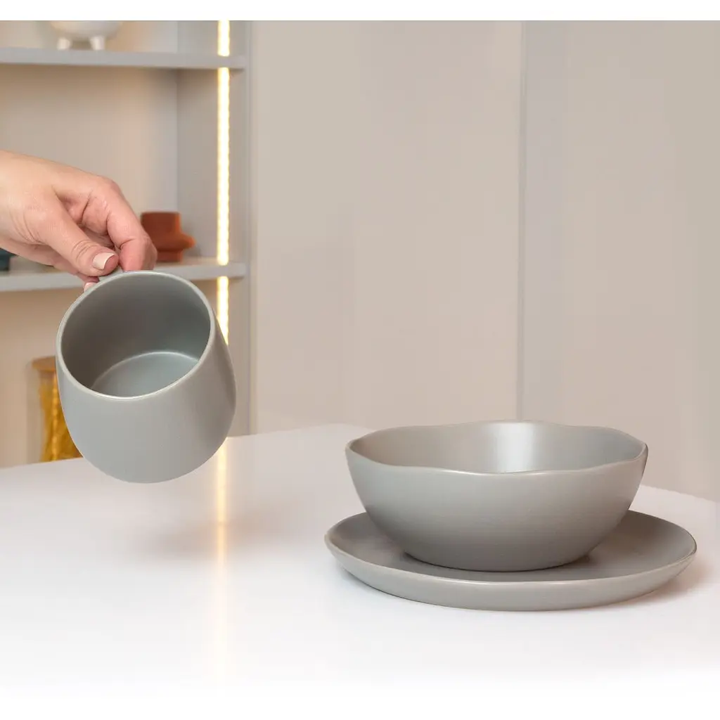 Чашка МВМ My Home KP-33, 375 мл, серая (KP-33 GRAY) - фото 4