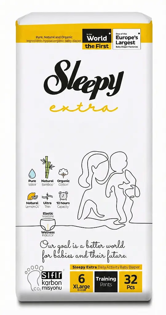Підгузки-трусики дитячі Sleepy Extra XL 6 (15-25 кг) 32 шт. - фото 2