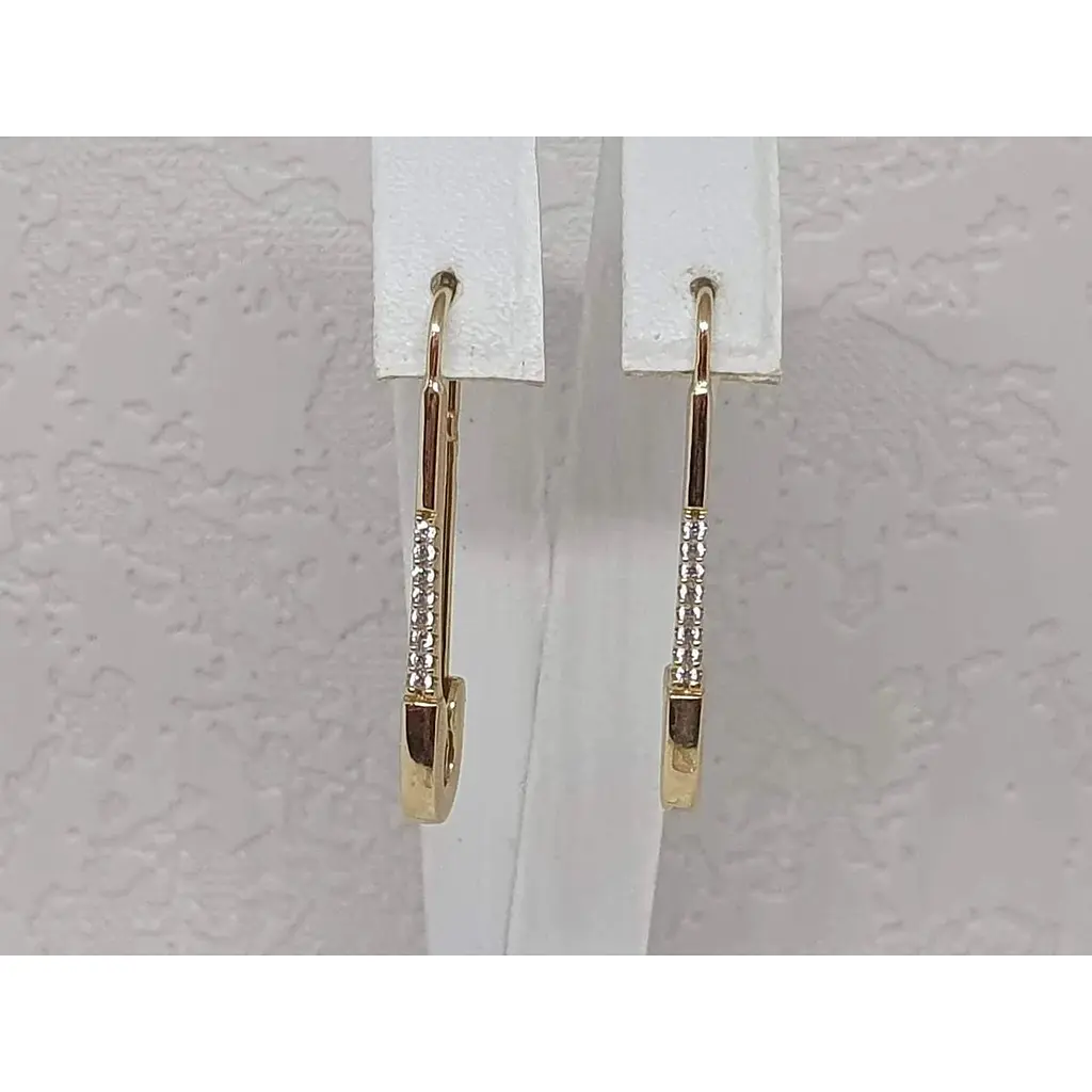 Золоті сережки Імперія золота Шпильки з фіанітами. СВ703И - фото 4