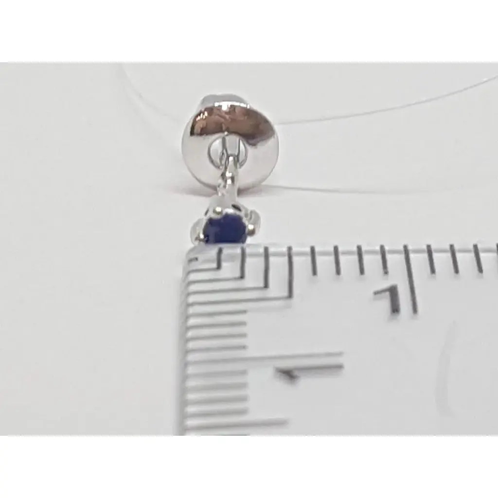 Срібна моносережка пуссета Dear з фианитом. 3004.10С - фото 2