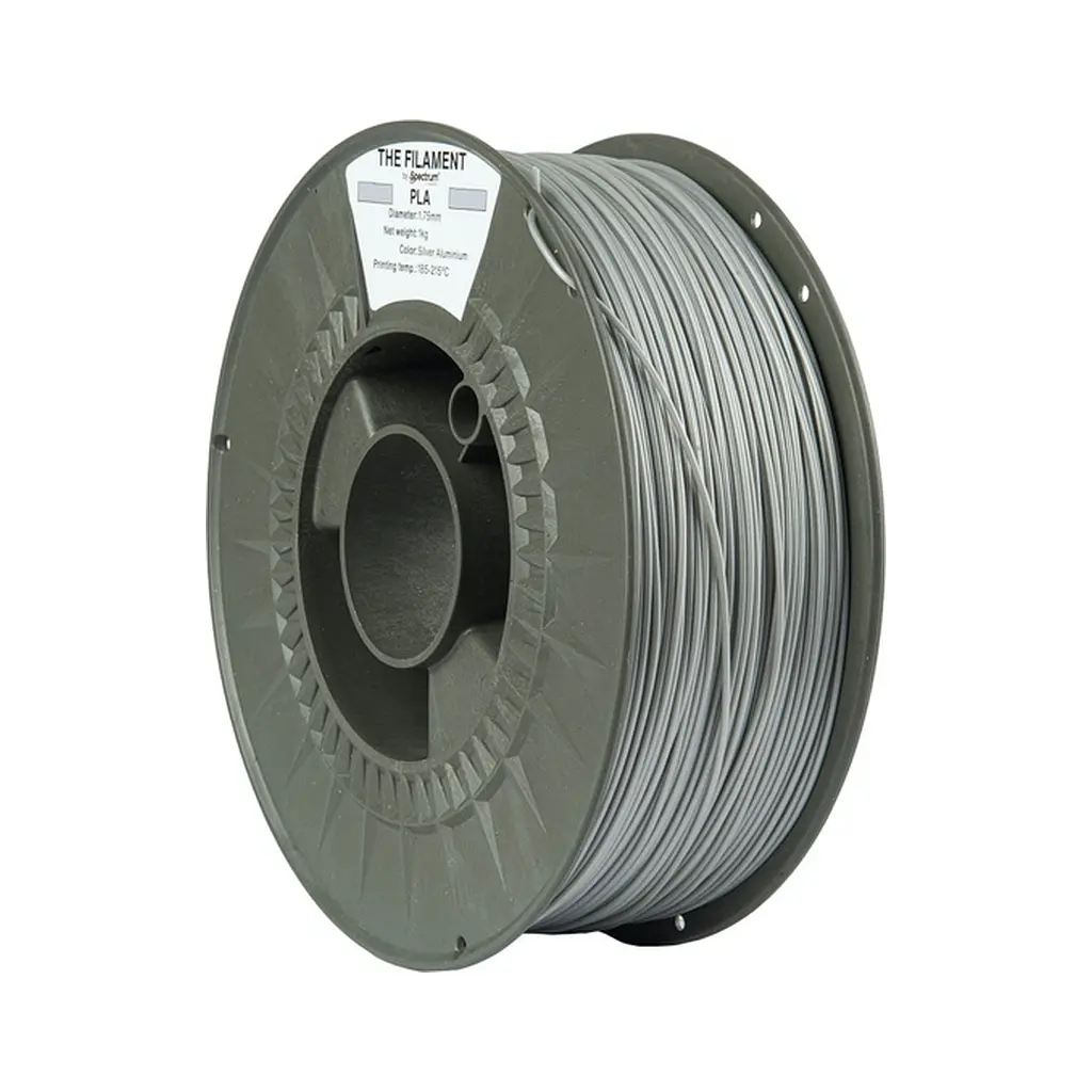 Пластик для 3D-принтера The Filament PLA 1.75 мм 1 кг SILVER ALUMINIUM (TF-24006)