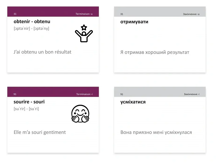 Французькі неправильні дієслова. 105 карток - - фото 2