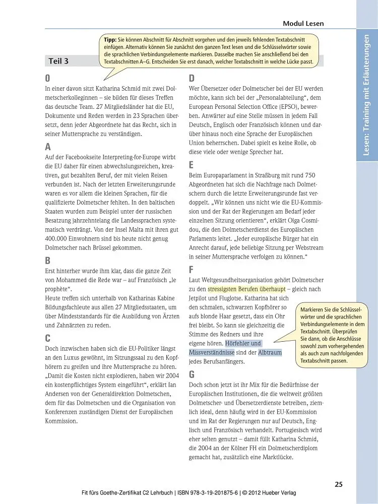 Fit furs Goethe-Zertifikat C2 Lehrbuch mit 2 integrierten Audio-CDs - фото 4