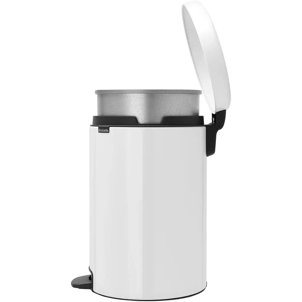 Відро для сміття Brabantia Pedal Bin біле 12 л (111969) - фото 4