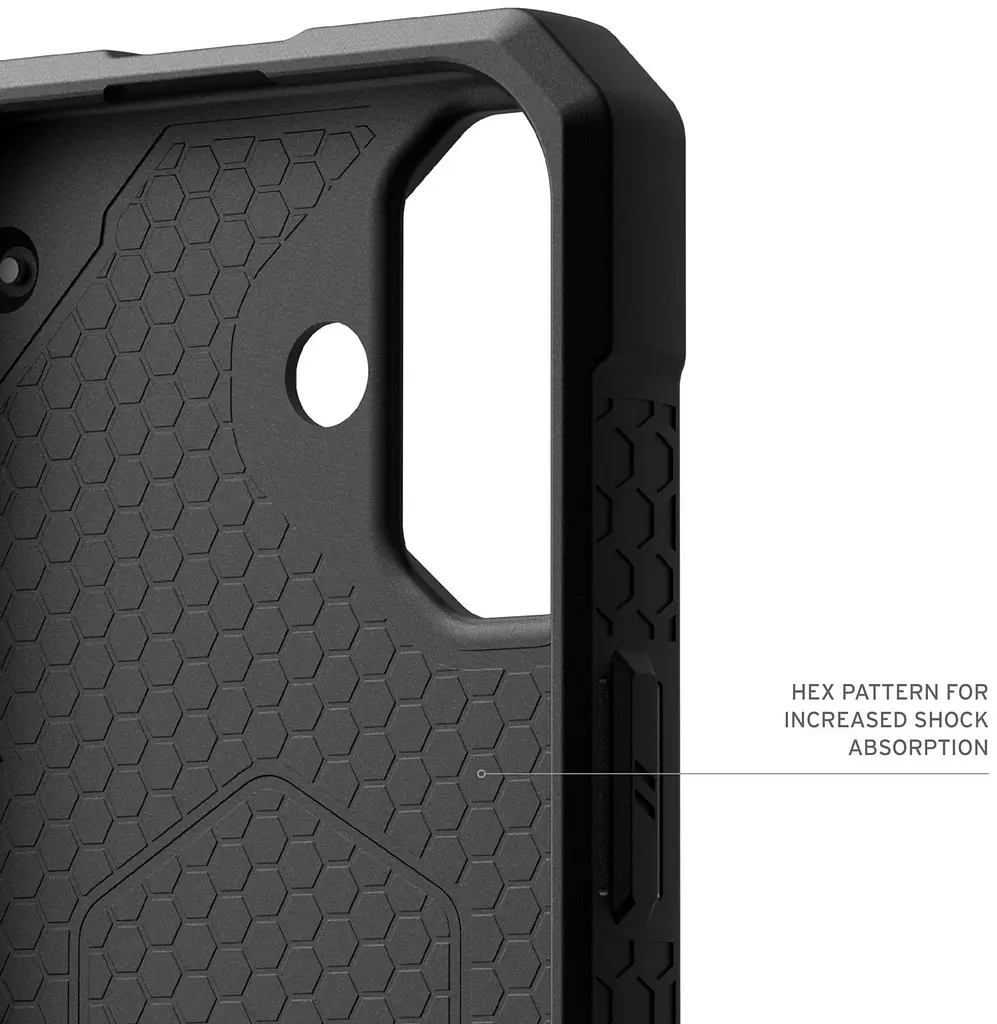 Чохол протиударний UAG Monarch Pro MagSafe для iPhone 16 Carbon Fiber Red 11449311F4242 - фото 10