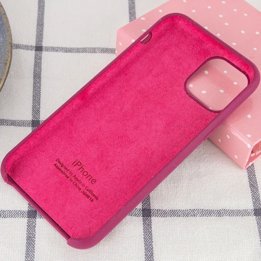 Чехол Silicone Case AA для Apple iPhone 11 Pro 5.8" Бордовий / Maroon - фото 3