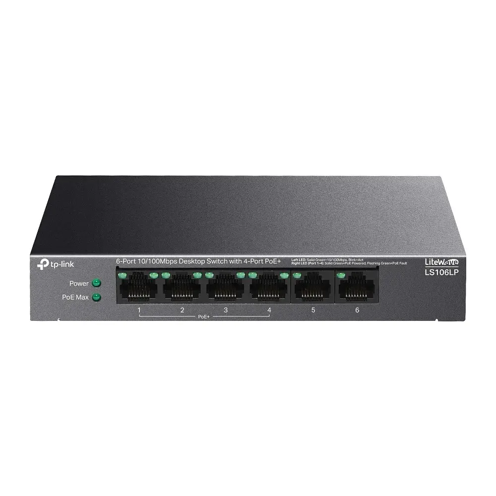 Комутатор мережевий TP-Link LS106LP - фото 6