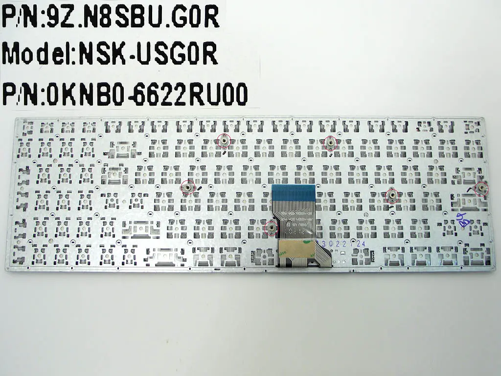 Клавіатура для ASUS UX52, UX52A, UX52V, UX52VS (RU Brown без рамки). Оригінал. - фото 2